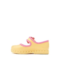 Mini Melissa Hip Ballerina Casual Shoe - Toddler / Little Kid Yellow Pink