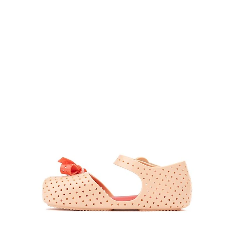 Mini Melissa Pop Flat - Toddler / Little Kid Beige Red