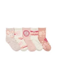 Barbie&trade Mid Crew Socks 5 Pack - Little Kid - Multicolor