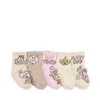 Toy Story Gripper Crew Socks 5 Pack - Toddler - Multicolor
