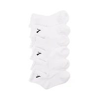 PUMA Ruffle Quarter Socks 3 Pack - Little Kid - White