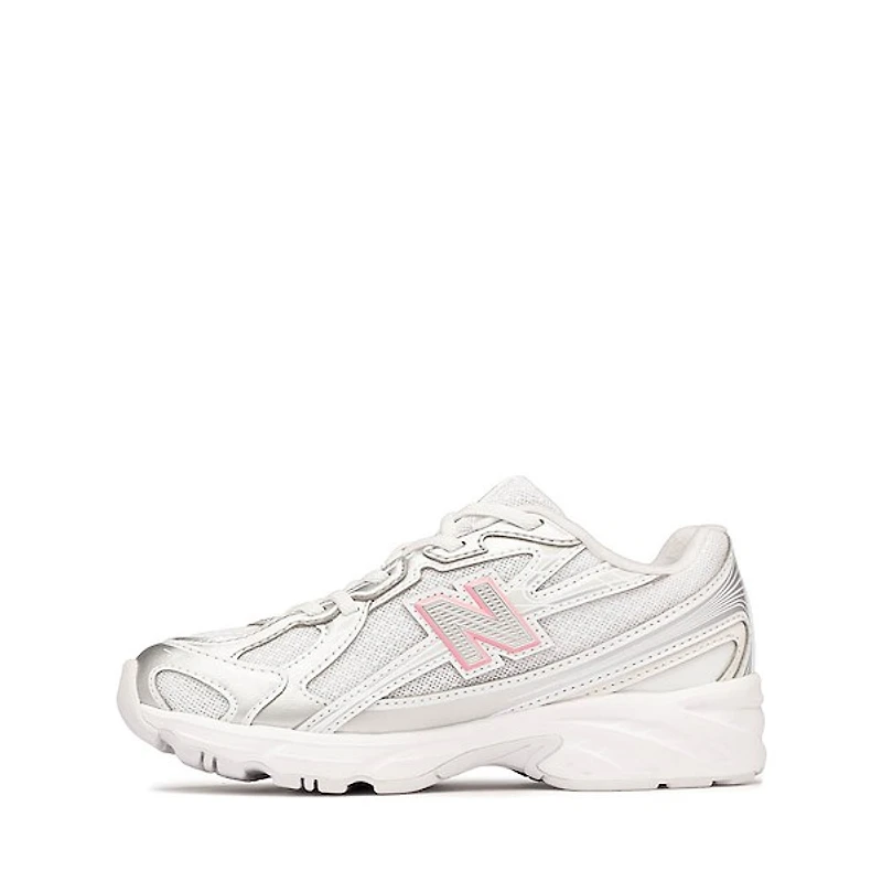 New Balance 740 Athletic Shoe - Little Kid - Silver Metallic / Signal Pink