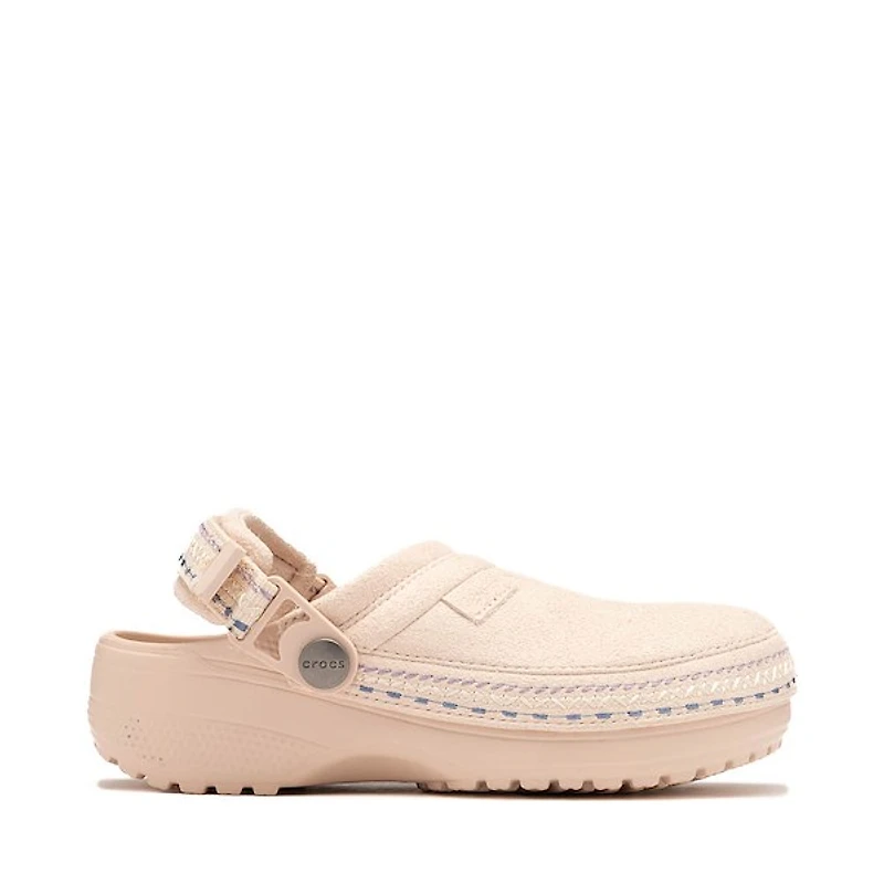 Crocs Crafted Vegan Suede Stitch Clog - Little Kid Quartz