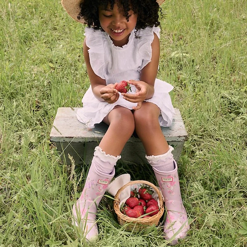 Hunter x LoveShackFancy First Classic Rain Boot - Toddler / Little Kid Blooming Heirloom