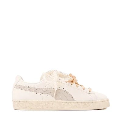 Womens PUMA Suede Bloom Athletic Shoe - Frosted Ivory / Silver Fog