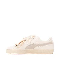Womens PUMA Suede Bloom Athletic Shoe - Frosted Ivory / Silver Fog