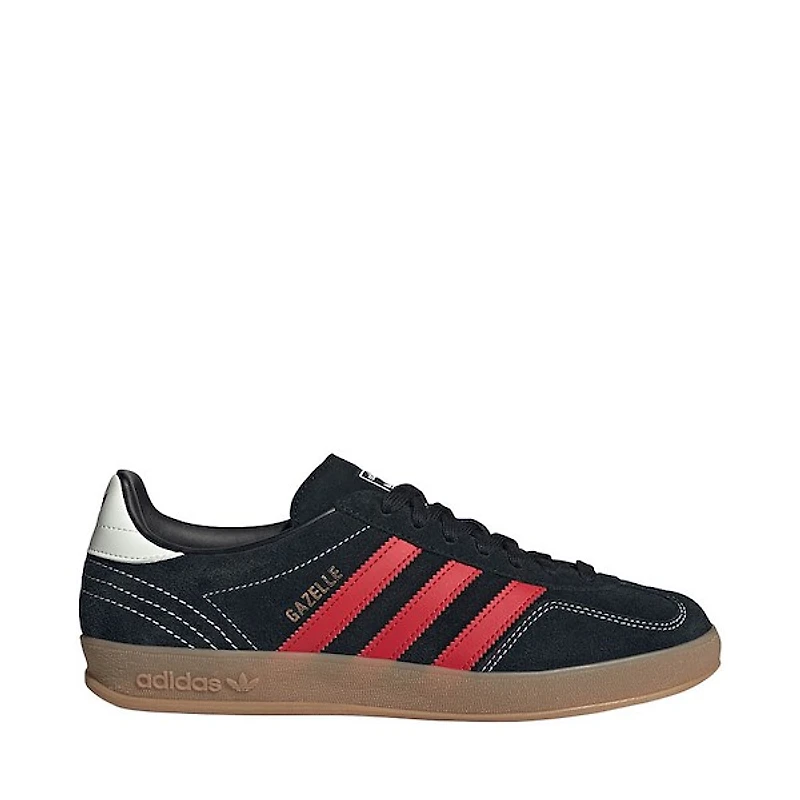 Mens adidas Gazelle Indoor Athletic Shoe - Core Black / Better Scarlet Gum