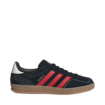 Mens adidas Gazelle Indoor Athletic Shoe - Core Black / Better Scarlet Gum
