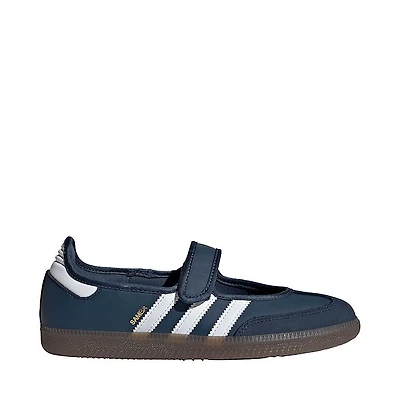 Womens adidas Samba Jane Athletic Shoe - Crew Navy / Cloud White Gold Metallic