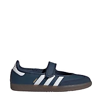 Womens adidas Samba Jane Athletic Shoe - Crew Navy / Cloud White Gold Metallic