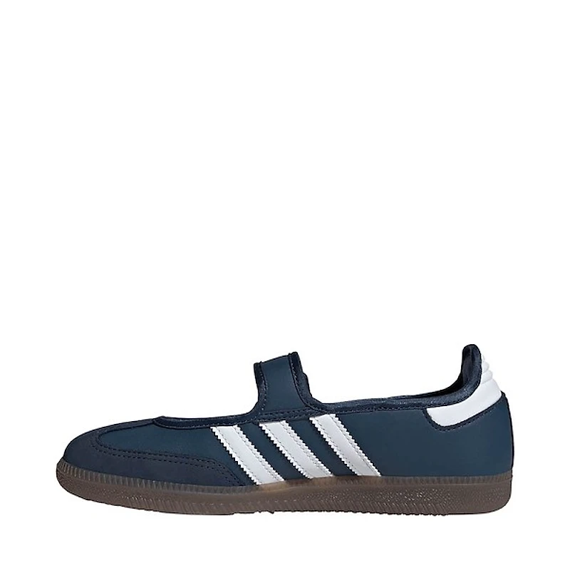 Womens adidas Samba Jane Athletic Shoe - Crew Navy / Cloud White Gold Metallic