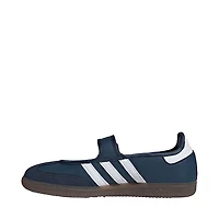 Womens adidas Samba Jane Athletic Shoe - Crew Navy / Cloud White Gold Metallic
