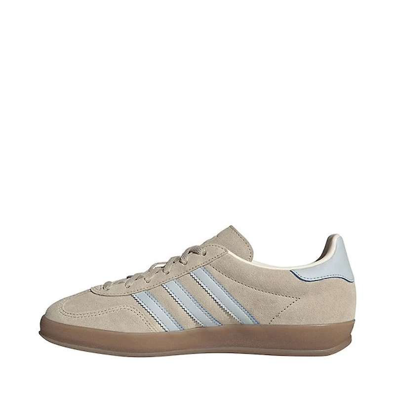 Womens adidas Gazelle Indoor Athletic Shoe - Wonder Beige / Halo Blue Gum