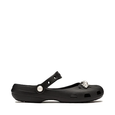 Womens Crocs Classic Pearls Ballet Flat - Black