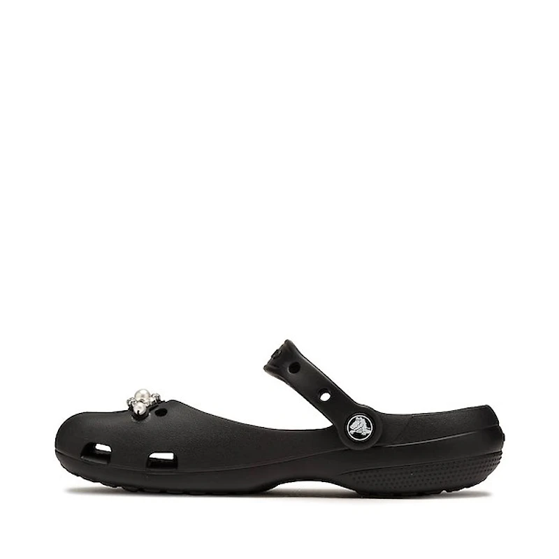 Womens Crocs Classic Pearls Ballet Flat - Black