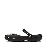 Womens Crocs Classic Pearls Ballet Flat - Black