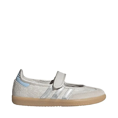 Womens adidas Samba Jane Athletic Shoe - Chalk Pearl / Silver Metallic White