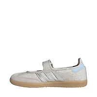 Womens adidas Samba Jane Athletic Shoe - Chalk Pearl / Silver Metallic White