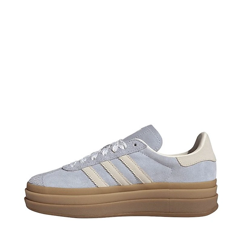 Womens adidas Gazelle Bold Athletic Shoe - Crystal Sky / Chalk Pearl Ice Gold Metallic