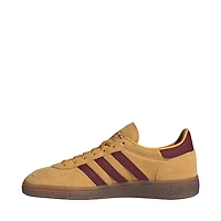 Womens adidas Handball Spezial Athletic Shoe - Preloved Yellow / Shadow Red Gold Metallic