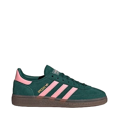 Womens adidas Handball Spezial Athletic Shoe - Collegiate Green / Pink Spark Gold Metallic