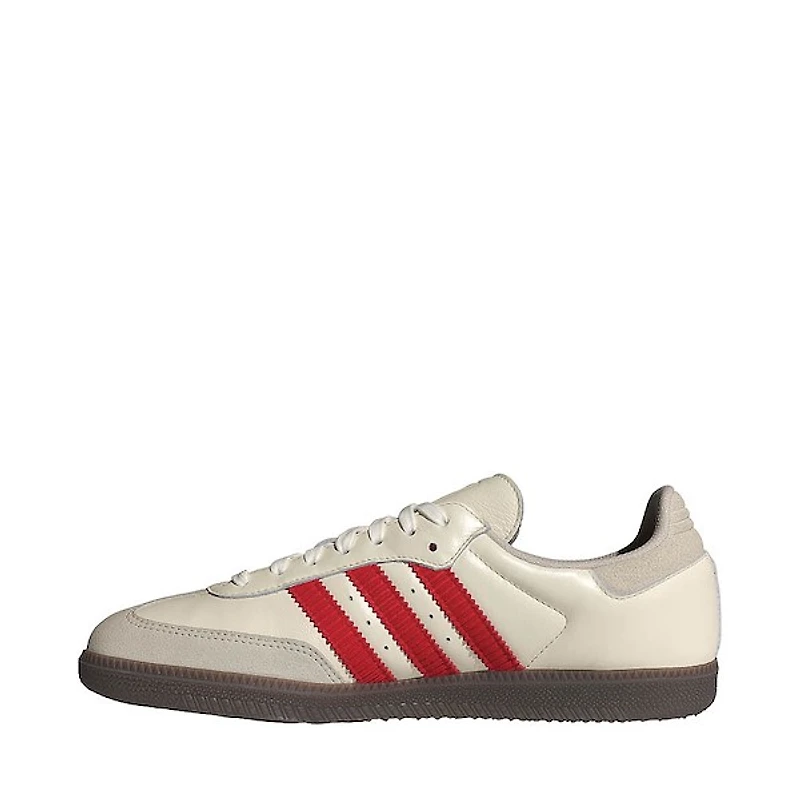 Mens adidas Samba OG Athletic Shoe - Off White / Better Scarlet Gum