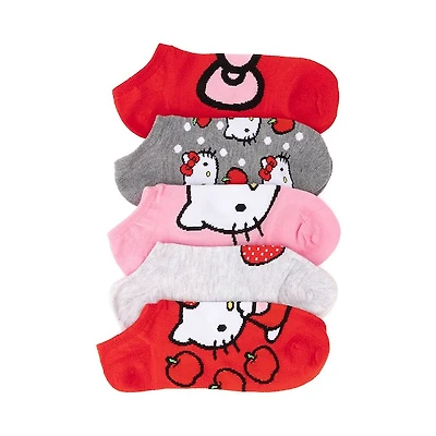 Womens Hello Kitty® No Show Socks 5 Pack - Multicolor