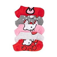 Womens Hello Kitty® No Show Socks 5 Pack - Multicolor