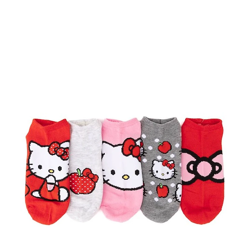 Womens Hello Kitty® No Show Socks 5 Pack - Multicolor