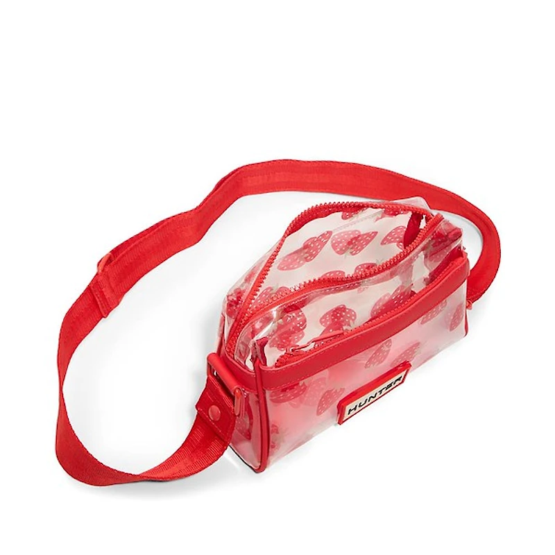 Hunter Everyday Crossbody Bag - Clear / Red