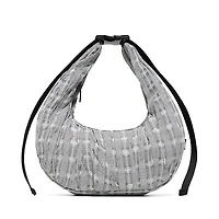Hunter Mini Lune Ruched Shoulder Bag - Black / White Pattern