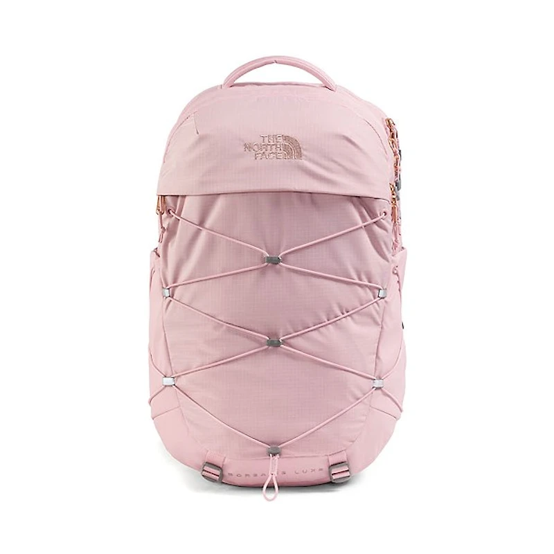 Womens The North Face Borealis Luxe Backpack - Metal Pink / Burnt Coral Metallic