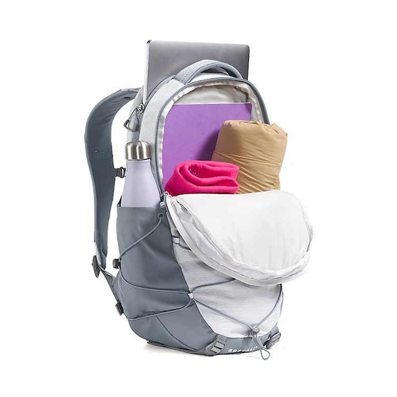 The North Face Borealis Backpack - TNF White Metallic Melange / Mid Grey