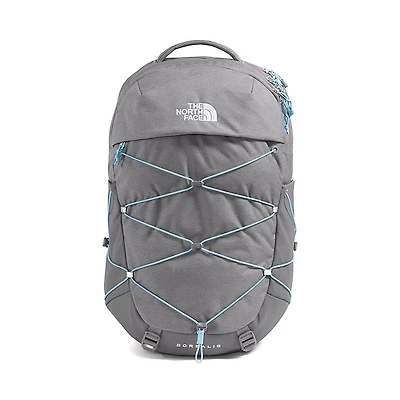 The North Face Borealis Backpack - Zinc Grey Dark Heather / Powder Blue