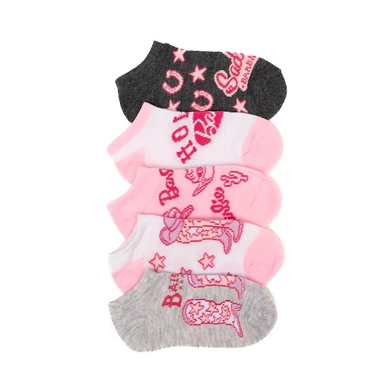 Barbie Rodeo Low Cut Socks 5-Pack - Little Kid - Multicolor