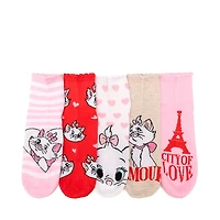 Disney Aristocats Heart Quarter Socks 5-Pack - Little Kid - Multicolor