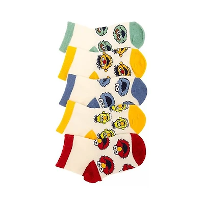 Sesame Street Quarter Socks 5-Pack - Toddler - Multicolor