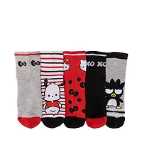 Womens Hello Kitty and Friends Quarter Socks 5-Pack - Multicolor