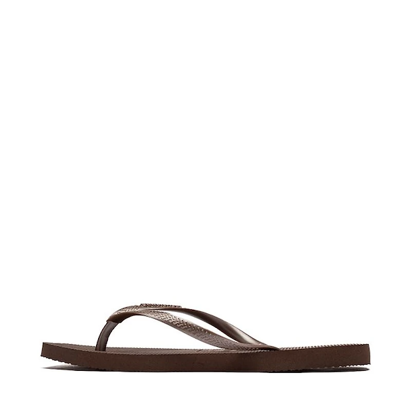 Womens Havaianas Slim Square Flip-Flop - Dark Brown