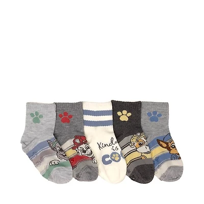 PAW Patrol Paw Print 5-Pack Quarter Socks - Toddler - Multicolor