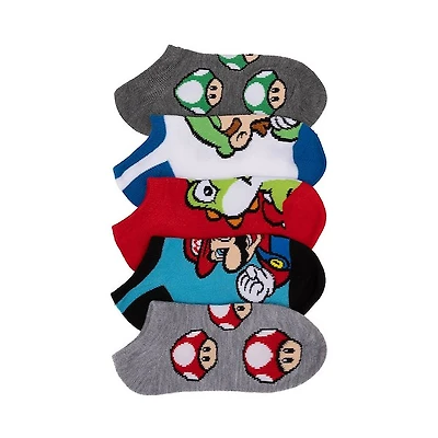 Super Mario&trade and Friends Low Cut Socks 5-Pack - Little Kid - Multicolor