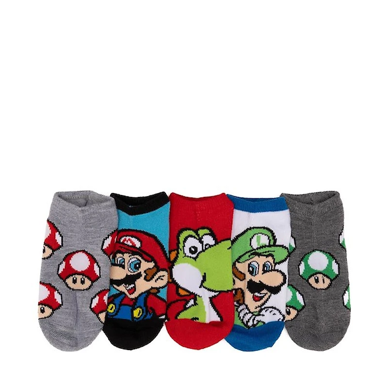Super Mario&trade and Friends Low Cut Socks 5-Pack - Little Kid - Multicolor