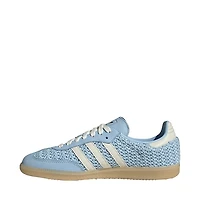 Womens adidas Samba OG Crochet Athletic Shoe - Clear Sky / Off White Gum