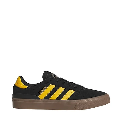Mens adidas Busenitz Vulc II Skate Shoe - Core Black / Preloved Yellow Gum