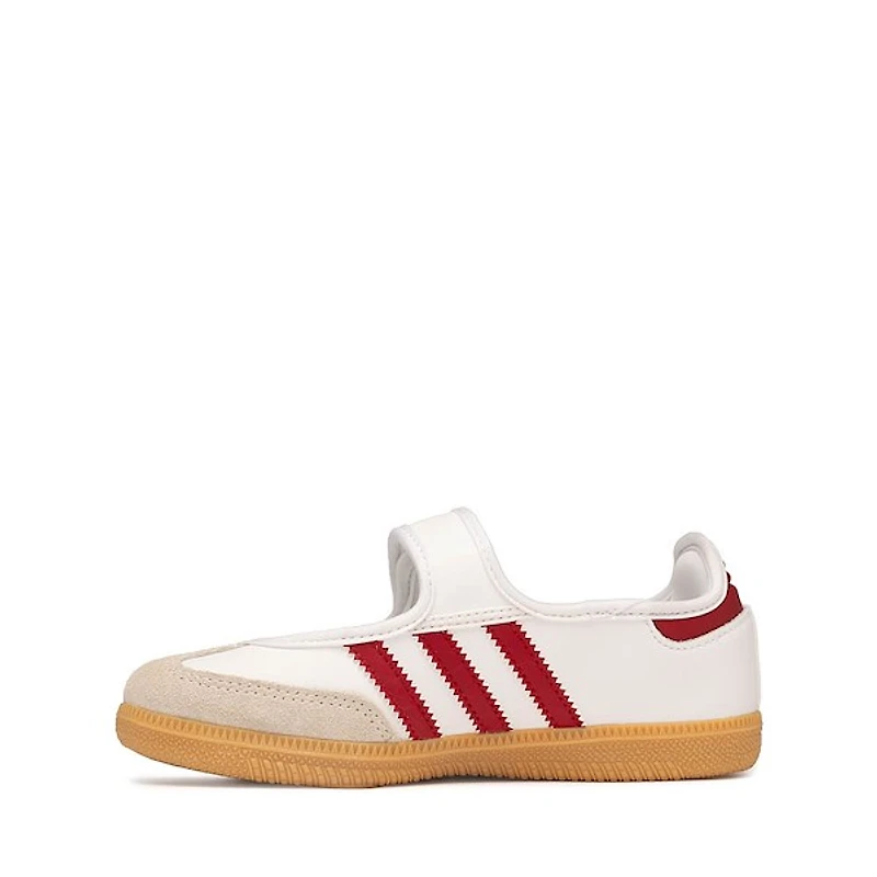 adidas Samba Jane Athletic Shoe - Little Kid - Cloud White / Team Victory Red / Gum