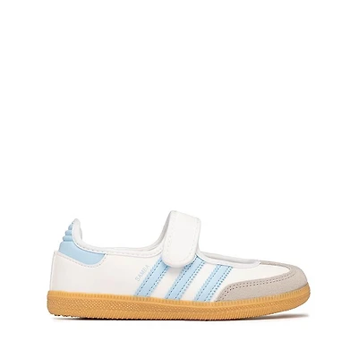 adidas Samba Jane Athletic Shoe - Little Kid Cloud White / Clear Sky Gum