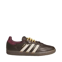 Womens adidas Samba OG Quad Lace Athletic Shoe - Brown / Warm Vanilla Maroon