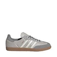 Mens adidas Samba OG Snake Suede Athletic Shoe - Grey Two / Off White Gum