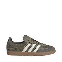 Mens adidas Samba OG Snake Suede Athletic Shoe - Focus Olive / Off White Gum