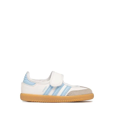 adidas Samba Jane Sneaker - Baby / Toddler - Cloud White / Clear Sky / Gum
